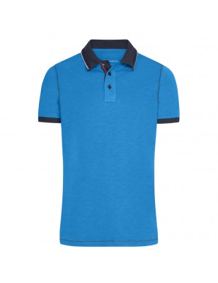 Polo shirt in trendy slub yarn quality