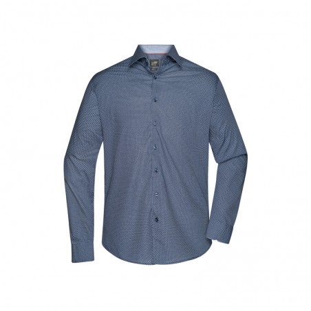 Classic shirt with fashionable minimum allover print