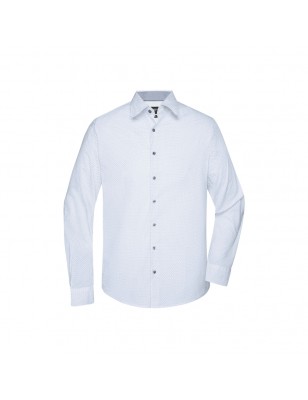 Classic shirt with fashionable minimum allover print