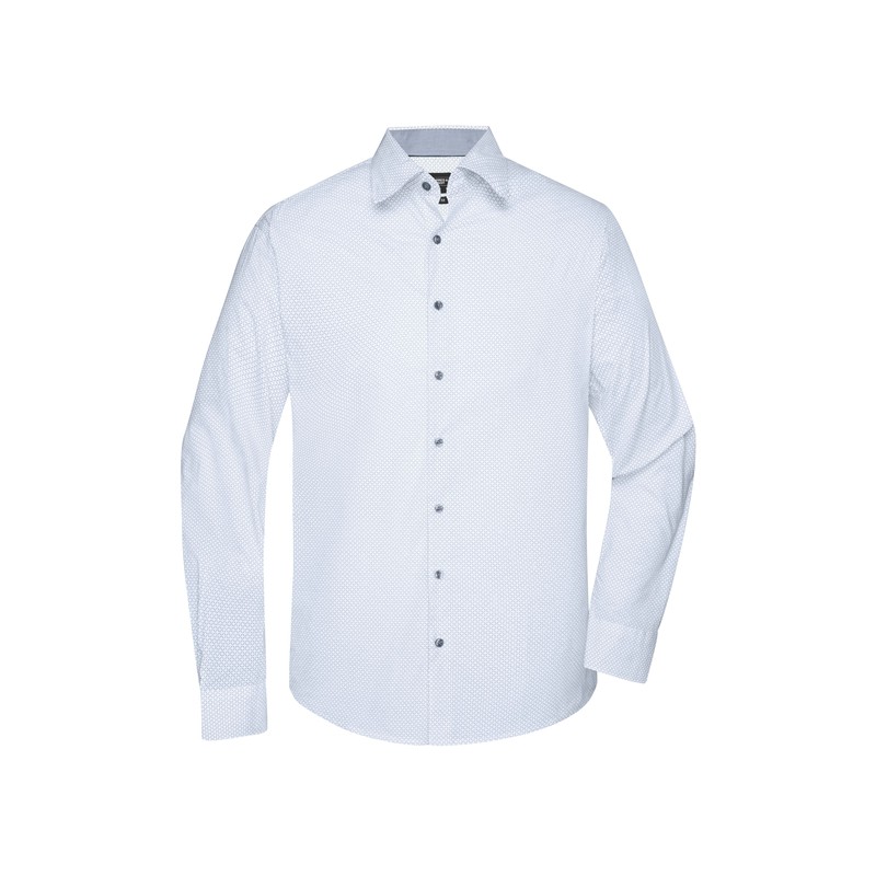 Classic shirt with fashionable minimum allover print