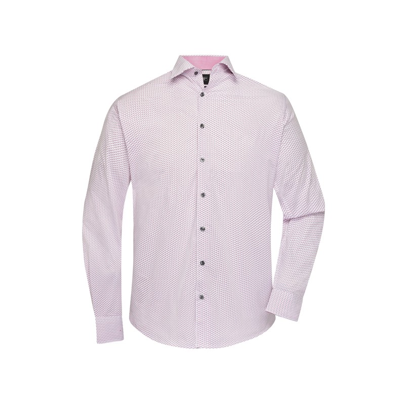 Classic shirt with fashionable minimum allover print