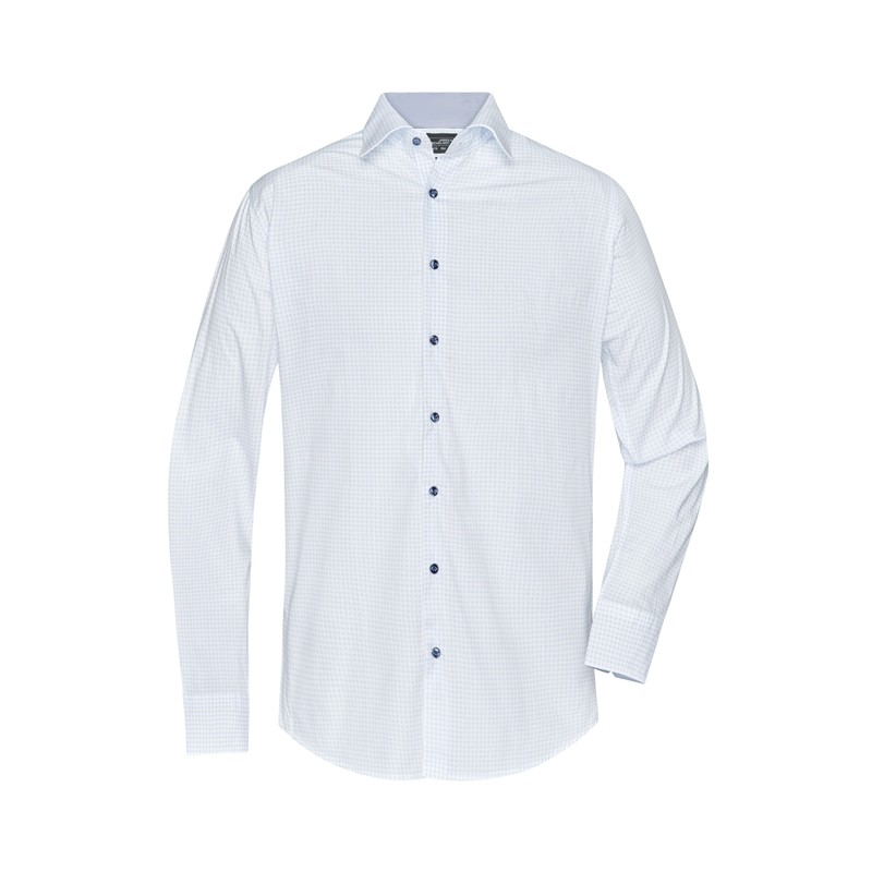 Classic shirt with fashionable minimum allover print