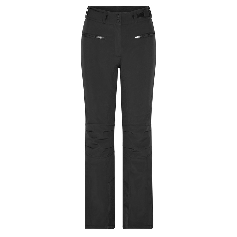 Elastic, padded softshell pants