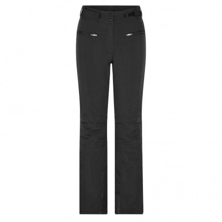 Elastic, padded softshell pants