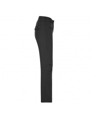 Elastic, padded softshell pants