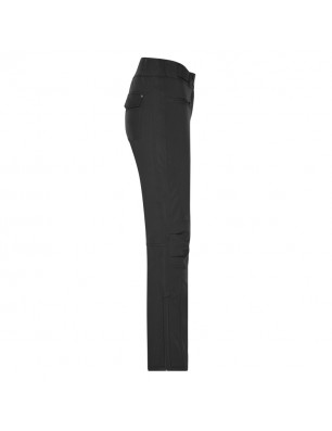 Elastic, padded softshell pants