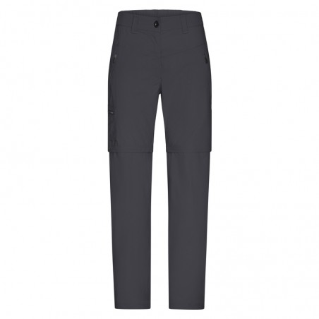 Stretch pants with removable zip-off lower legs