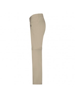 Stretch pants with removable zip-off lower legs