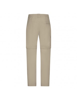 Stretch pants with removable zip-off lower legs