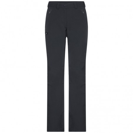 Elastic outdoor pants with slightly formed knee part