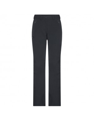 Elastic outdoor pants with slightly formed knee part