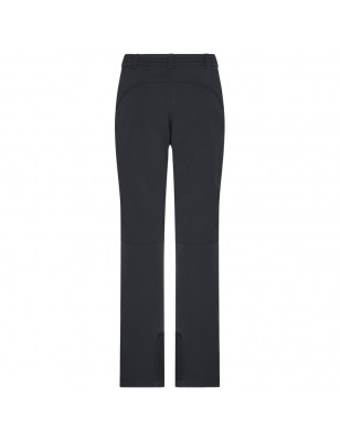 Elastic outdoor pants with slightly formed knee part