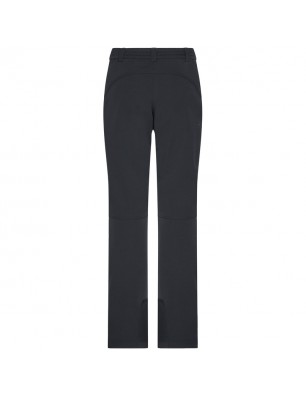 Elastic outdoor pants with slightly formed knee part