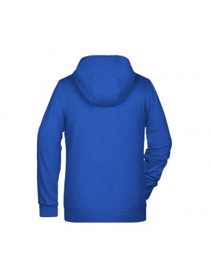 Hooded sweat jacket with zip