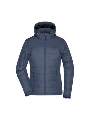 Thermo jacket in attractive material mix