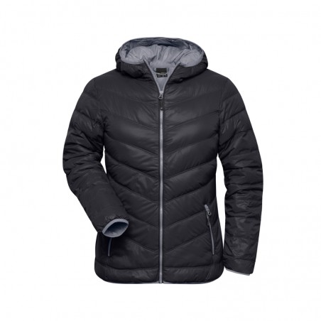 Ultra light down jacket with hood in casual style