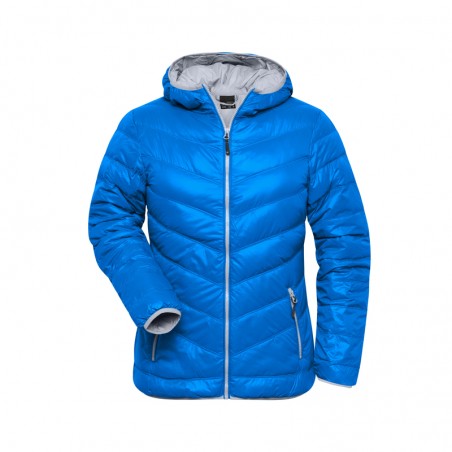 Ultra light down jacket with hood in casual style