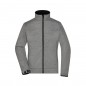 Classic softshell jacket in melange look