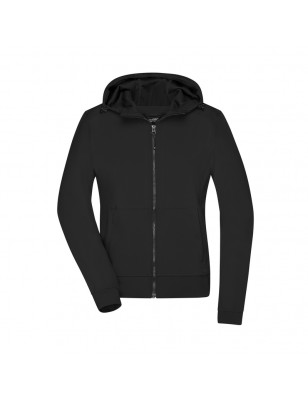 Hooded softshell jacket in sporty design