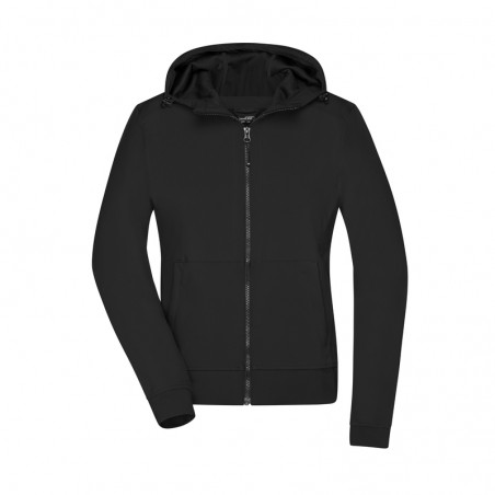 Hooded softshell jacket in sporty design