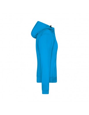 Hooded softshell jacket in sporty design