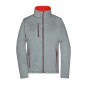 Softshell jacket in melange look