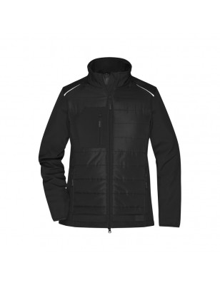 Softshell jacket of attractive mixed materials