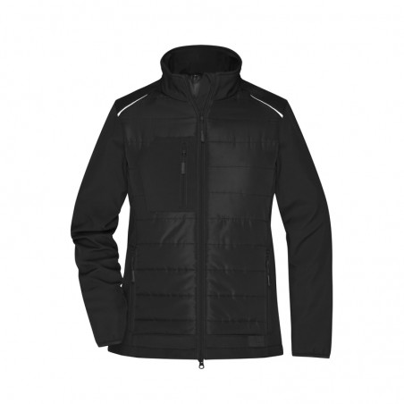 Softshell jacket of attractive mixed materials