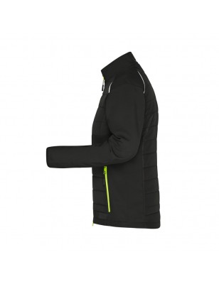 Softshell jacket of attractive mixed materials