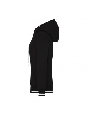 Hooded sweat jacket with zip