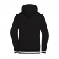 Hooded sweat jacket with zip