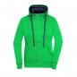 Zipped hooded sweat jacket