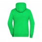 Zipped hooded sweat jacket