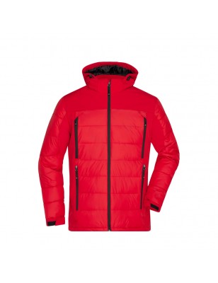 Thermo jacket in attractive material mix