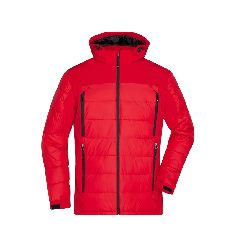 Thermo jacket in attractive material mix