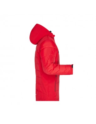 Thermo jacket in attractive material mix