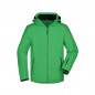 Elastic, padded softshell jacket