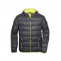 Ultra light down jacket with hood in casual style