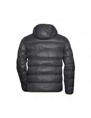 Ultra light down jacket with hood in casual style