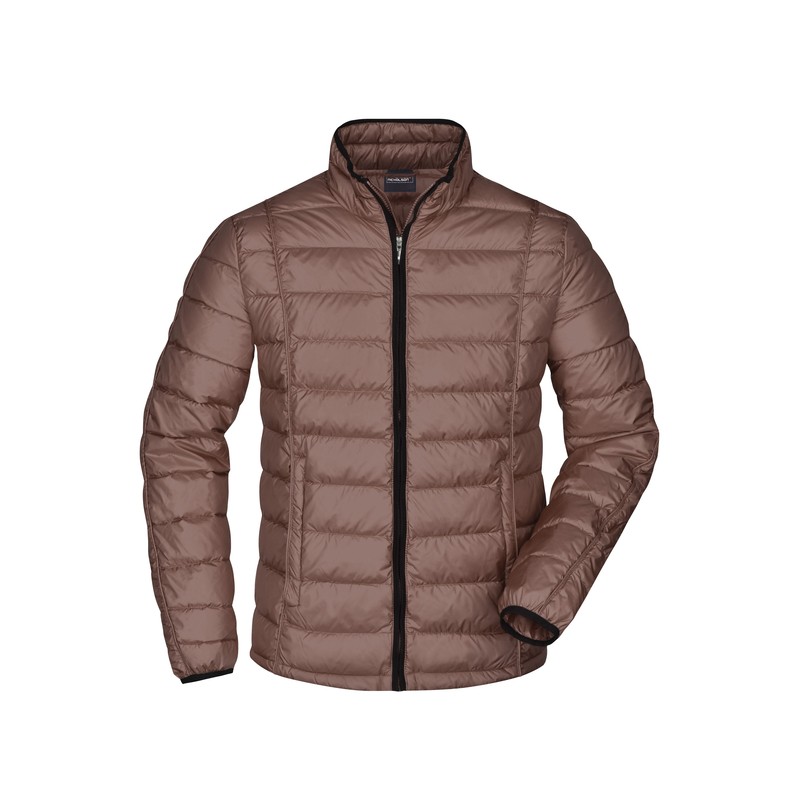 Casual down jacket with stand-up collar