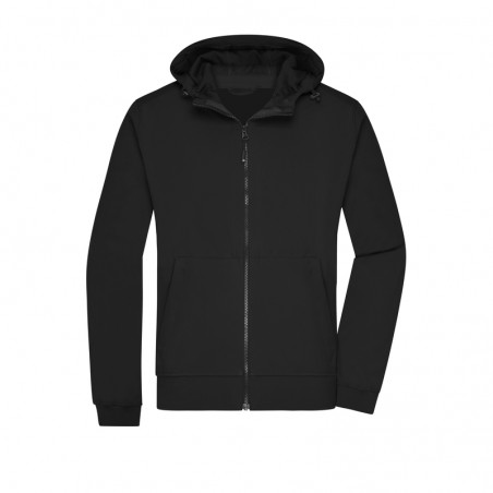 Hooded softshell jacket in sporty design