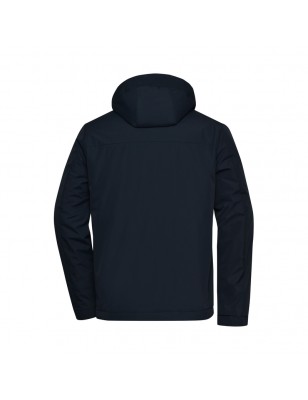 Padded jacket in 'clean' look for business and leisure