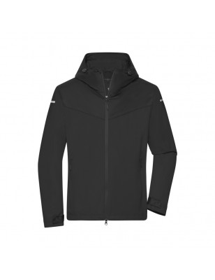 Light, lined outdoor softshell-jacket for extreme weather conditions