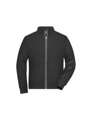 Functional jacket with stand-up collar and kangaroo pocket