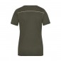 Hard-wearing and easy-care T-shirt with contrasting piping