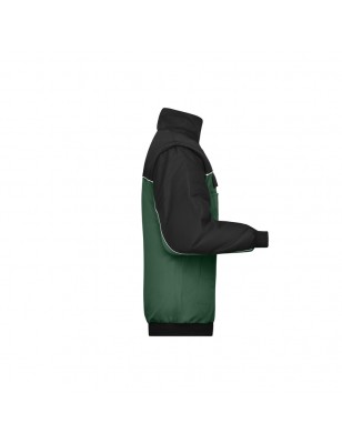 Durable, padded jacket with detachable sleeves