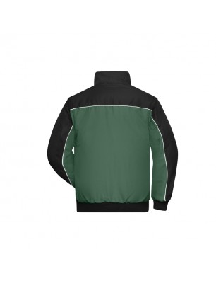 Durable, padded jacket with detachable sleeves