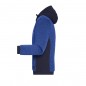 Padded knitted fleece jacket in attractive material mix