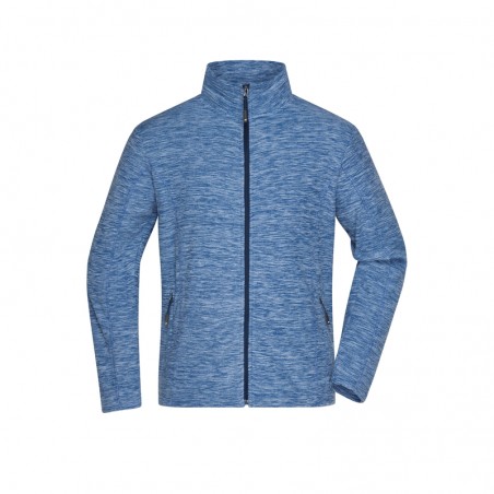 Fleece jacket in trendy melange look