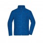 Fleece jacket in trendy melange look